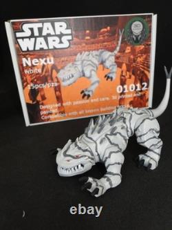 Star Wars Custom Animal Nexu white 3d resin printed compatible with brick