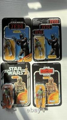 Star Wars Custom Boba Fett Mini Figures-carded Lot Of 4