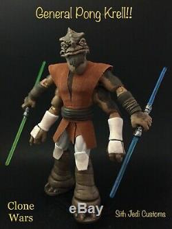 Star Wars Custom Clone Wars General Pong Krell Sith Jedi Customs