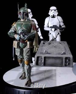 Star Wars Custom Han Solo Carbonite Stormstrooper Boba Fett 8in Figures Replica
