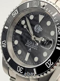 Star Wars Custom'Han Solo' Seiko TMI MOD. NH35 Automatic Movement Watch Black