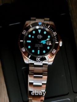 Star Wars Custom'Han Solo' Seiko TMI MOD. NH35 Automatic Movement Watch Black