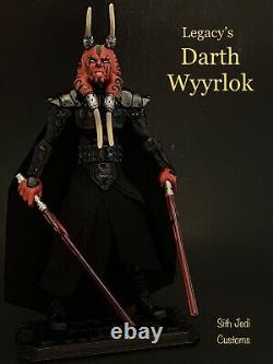 Star Wars Custom Legacy's Darth Wyyrlok 3.75 Sith Jedi Custom