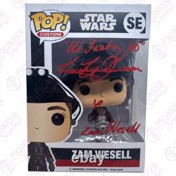 Star Wars Custom Made Exclusive ZAM WESSELL Funko Pop Signed by Leeanna W