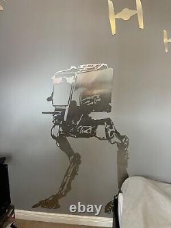 Star Wars Custom Metal Wall Art, Laser Cut Stainless Steel, AT-ST Walker + More