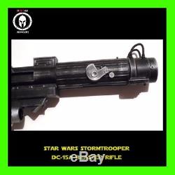 Star Wars Custom Painted Stormtrooper DC-15a Blaster Rifle Gun Cosplay Gun LARP