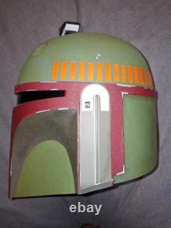 Star Wars Custom Re Painted Black Series Boba Fett Helmet, Re Armoured, Cosplay