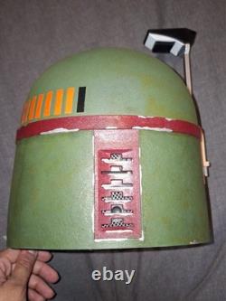 Star Wars Custom Re Painted Black Series Boba Fett Helmet, Re Armoured, Cosplay