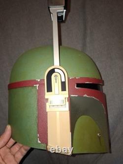Star Wars Custom Re Painted Black Series Boba Fett Helmet, Re Armoured, Cosplay