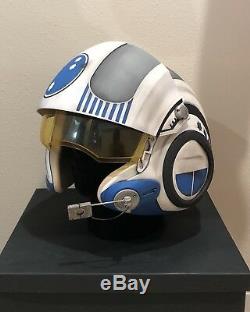 Star Wars Custom Replica Snap Wexley X-wing pilot Costume helmet Movie Prop