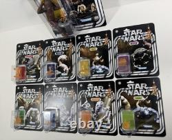 Star Wars Custom Set Of Dejarik Space Chess Hologram Mini Figures-carded +Chewie