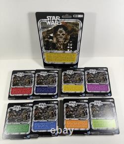 Star Wars Custom Set Of Dejarik Space Chess Hologram Mini Figures-carded +Chewie