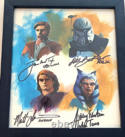 Star Wars Custom Sketchagraph By Ingrid Hardy Ahsoka/Ani/Obi/Rex