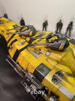 Star Wars Custom Sunhammer Lander Heavy Weathered Dropship vintage Kenner