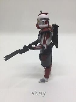 Star Wars Custom The Clone Wars Red Flame Arc Trooper Scorcher TVC Figure