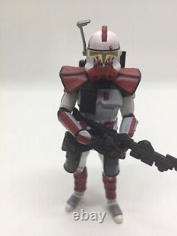 Star Wars Custom The Clone Wars Red Flame Arc Trooper Scorcher TVC Figure