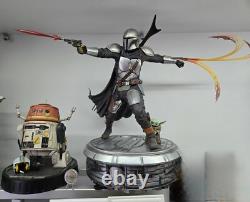 Star Wars Custom The Mandalorian With Grogu Premium Format 1/4