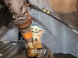 Star Wars Custom The Mandalorian With Grogu Premium Format 1/4