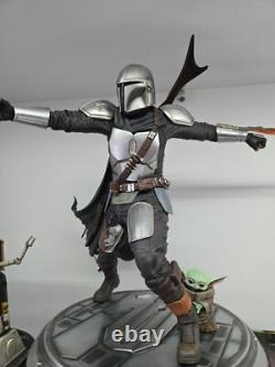 Star Wars Custom The Mandalorian With Grogu Premium Format 1/4