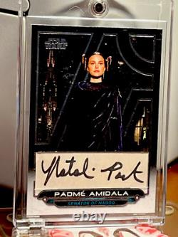 Star Wars Custom Trading Card Mint Condition Autograph Natalie Portman