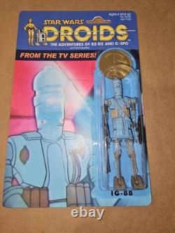 Star Wars DROIDS CARTOON CUSTOM Action Figure IG-88 with COIN ONE OF A KIND R2D2