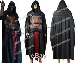 Star Wars Darth Revan Outfit Tunic Cape/Robe/Cloak Cosplay Costume Armor Suit