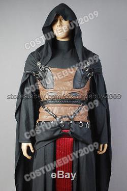 Star Wars Darth Revan Outfit Tunic Cape/Robe/Cloak Cosplay Costume Armor Suit