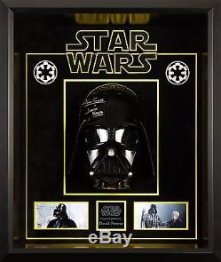 Star Wars Darth Vader David Prowse Signed Mask Custom Framed PSA/DNA