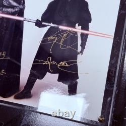 Star Wars Darth Vader & Maul David Prowse Ray Park Signed Custom Sith Plaque