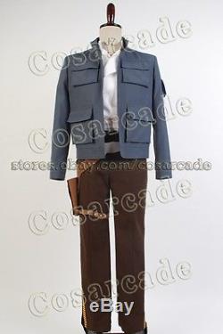 Star Wars Empire Strikes Back Han Solo COSplay Costume Jacket Attire Outfit Suit