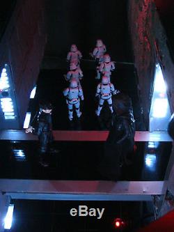 Star Wars Force Awakens Custom Starkiller Base Diorama Prop withLED & Fiber Optics