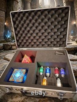 Star Wars Galaxy's Edge Jedi & Sith Holocrons & Kyber Crystals in Custom Case