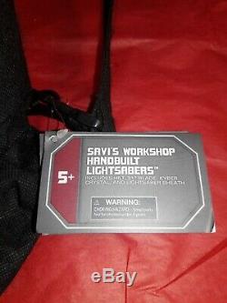Star Wars Galaxys Edge Savis Workshop Custom Lightsaber withRed Crystal