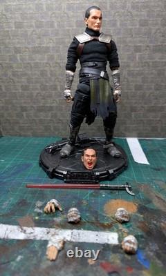 Star Wars Galen Marek Starkiller Custom Action Figure With 2 Extra Heads