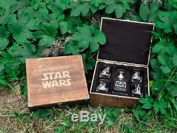 Star Wars Gift for Him Engraved Whiskey Decanter Set Star Wars Custom Groom Gift