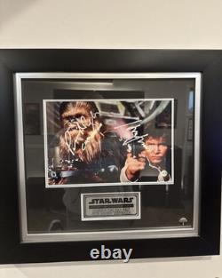 Star Wars Han Solo & Chewbacca Photo Limited Signature Edition Custom Frame
