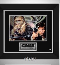 Star Wars Han Solo & Chewbacca Photo Limited Signature Edition Custom Frame