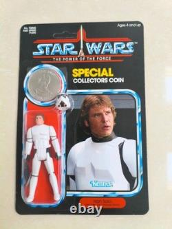 Star Wars Han Solo Imperial Disguise POTF Special Coin Carded 1984 Custom SLC