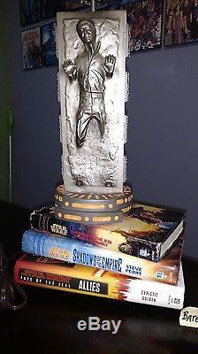 Star Wars Han Solo in Carbonite Books Falcon X-Wing Custom Pull Chain Table Lamp