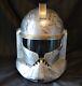 Star Wars Helmet Full Size Clonetrooper Custom Painted Battle Damage Silver Gold