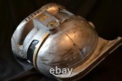 Star Wars Helmet Full Size Clonetrooper Custom Painted Battle Damage Silver Gold