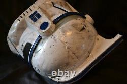 Star Wars Helmet Full Size Clonetrooper Custom Painted Battle Damage White Blue