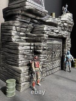 Star Wars Hoth Mandalorian Outpost Building 1/18 Diorama Endor Vintage Custom