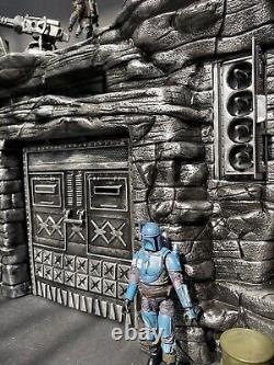 Star Wars Hoth Mandalorian Outpost Building 1/18 Diorama Endor Vintage Custom