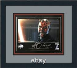 Star Wars I Ray Park Darth Maul Signed Official Pix Custom Framed