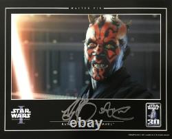 Star Wars I Ray Park Darth Maul Signed Official Pix Custom Framed