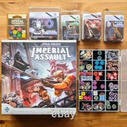 Star Wars Imperial Assault LOT! Core Game + 4 Expansions Dice Custom Foam Insert