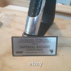 Star Wars Imperial Knight 7 Chambers Lightsaber Empty Hilt Only 150 Made RARE