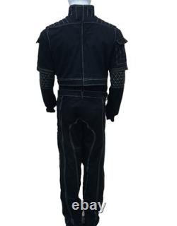Star Wars Inspired Black 3 Piece Suit for Mandalorian events