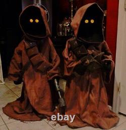 Star Wars Life Size Custom Jawa Prop (Version 3 voice chip, 8 pouches, torch)